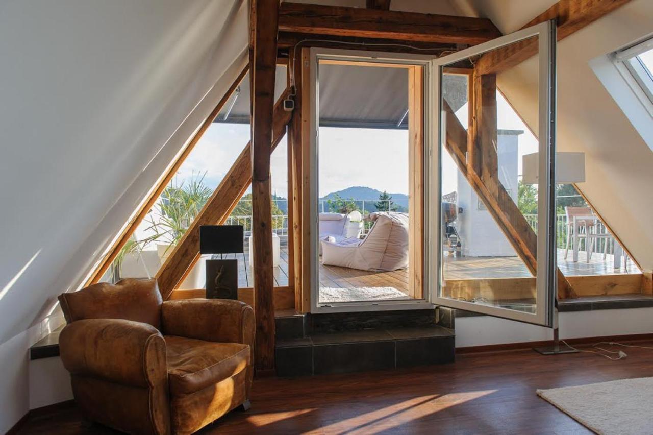 City Penthouse mit Dachterrasse Freiburg im Breisgau Exterior foto